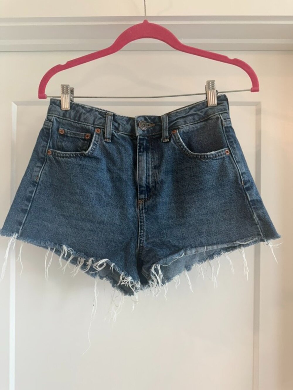 BDG Urban Outfitters Mom High Waisted Distressed Denim Shorts Women’s 28